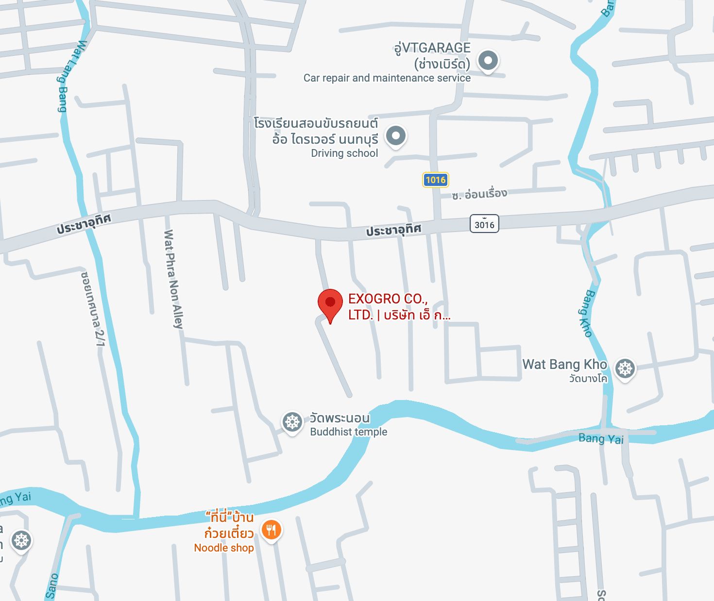 แผนที่ที่ตั้งบริษัท เอ็กโซโกร จำกัด